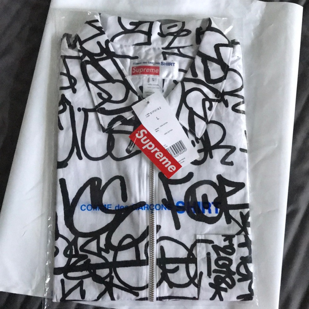 Supreme Comme des Garçons Graphic S/S Shirt white - Picture 2 of 5